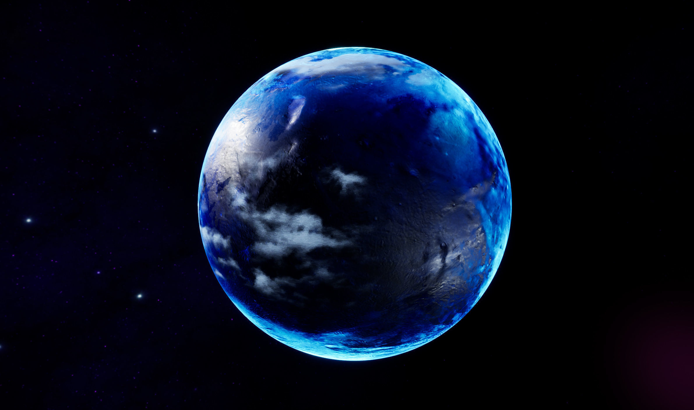 Sci-Fi Planets Pack vol 2 Low-poly 3D model_21