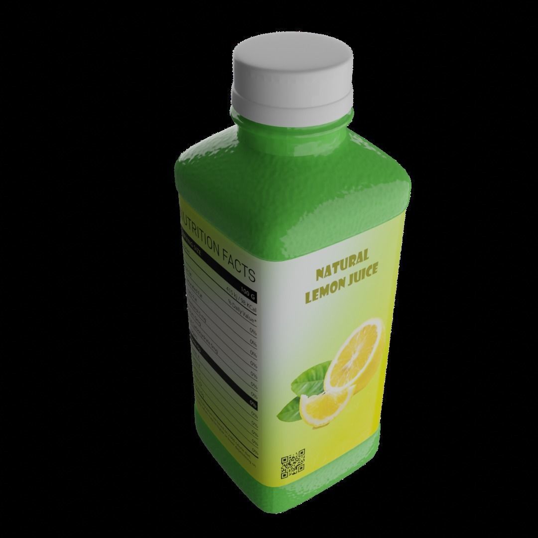 Lemon Juice Bottle 3D model_1