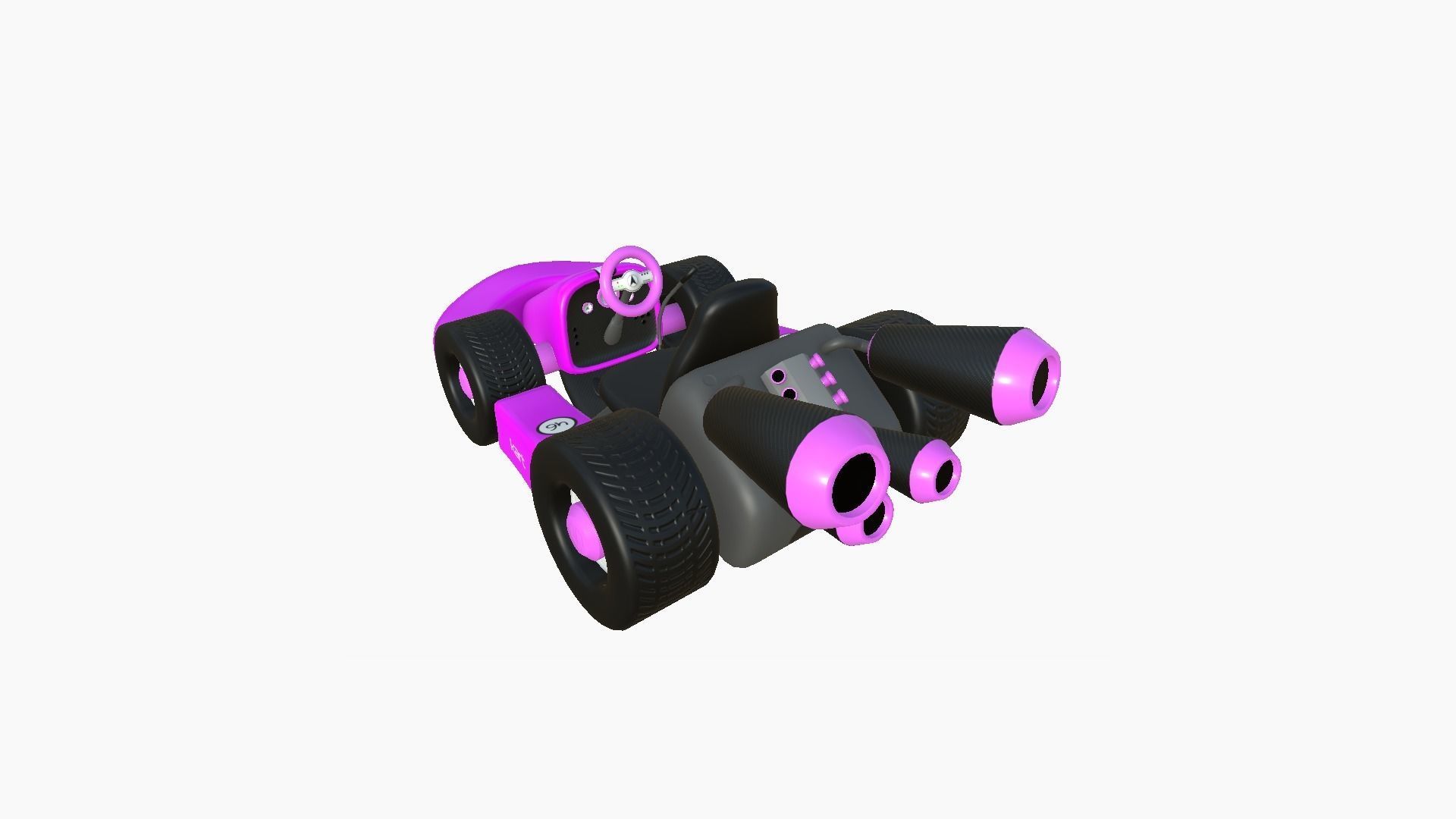 10 Cartoon Karts Pink Collection - Vehicle Racing Design _30