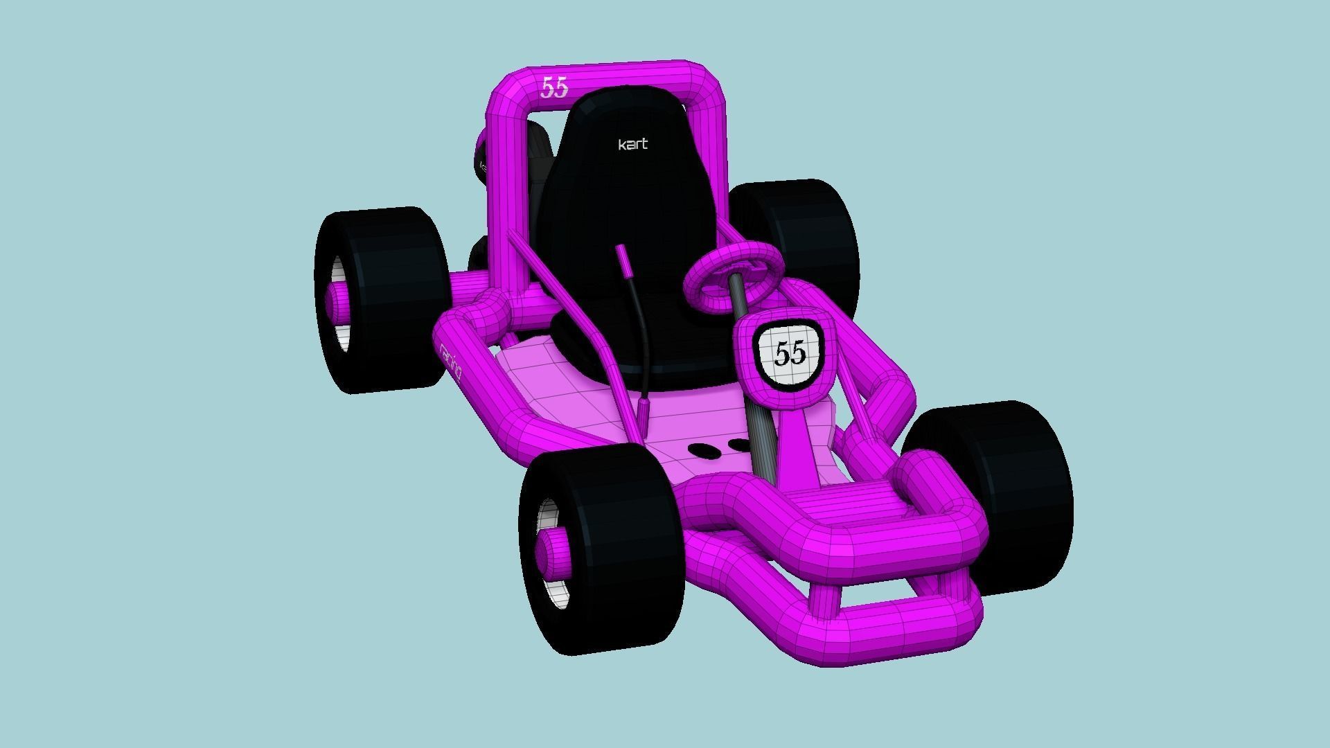 10 Cartoon Karts Pink Collection - Vehicle Racing Design _72