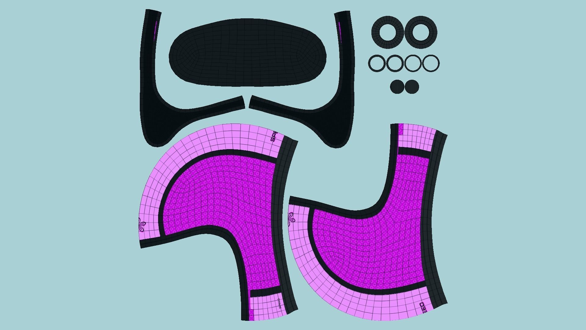 10 Cartoon Karts Pink Collection - Vehicle Racing Design _97