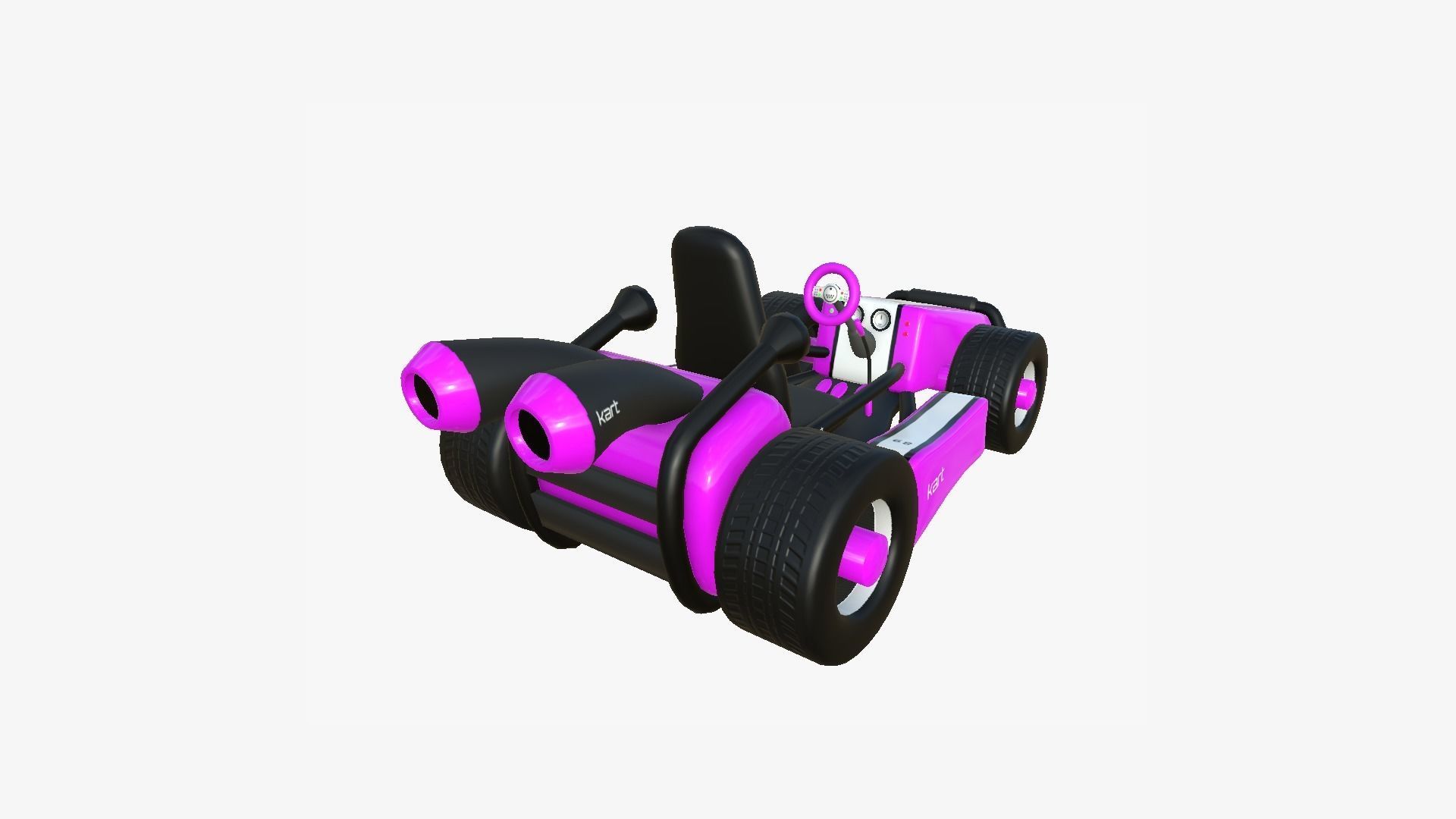 10 Cartoon Karts Pink Collection - Vehicle Racing Design _78