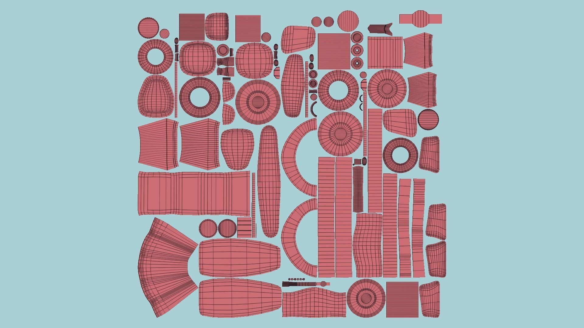 10 Cartoon Karts Pink Collection - Vehicle Racing Design _35