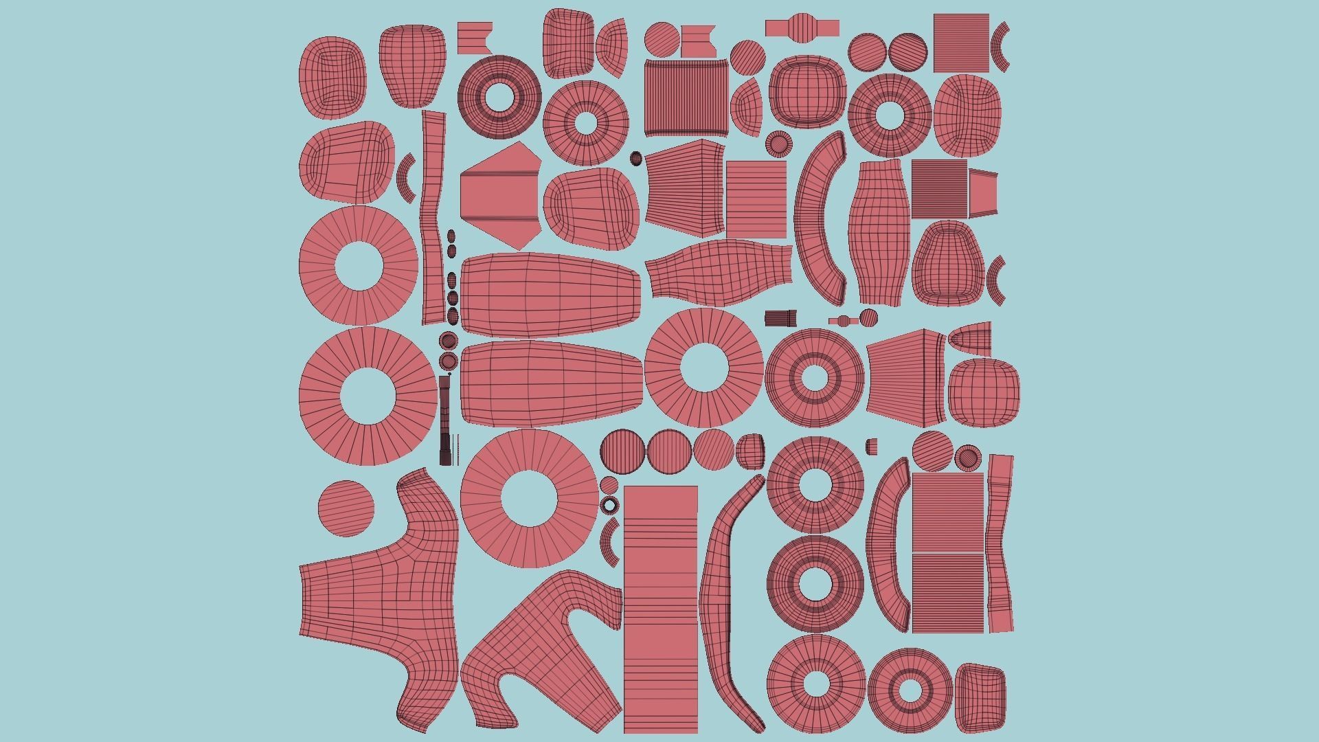 10 Cartoon Karts Pink Collection - Vehicle Racing Design _43