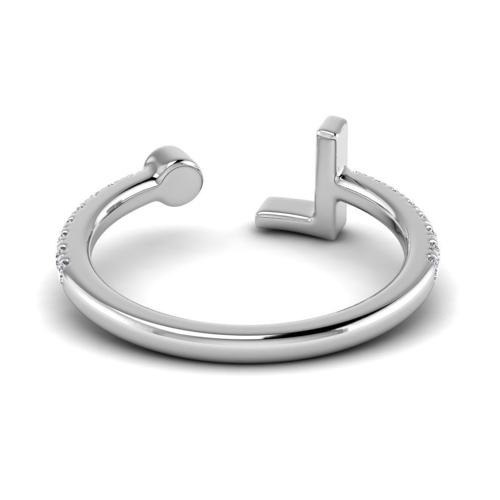 Jewelry alphabet ring L 3D print model_11