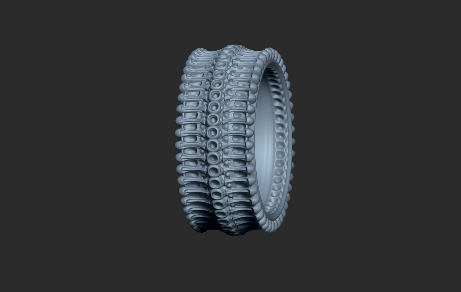 Rimbiomech Ring 3D print model_9