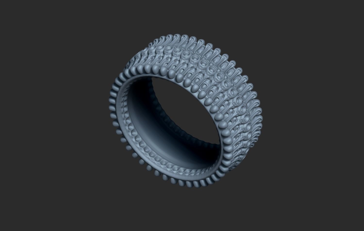 Rimbiomech Ring 3D print model_7