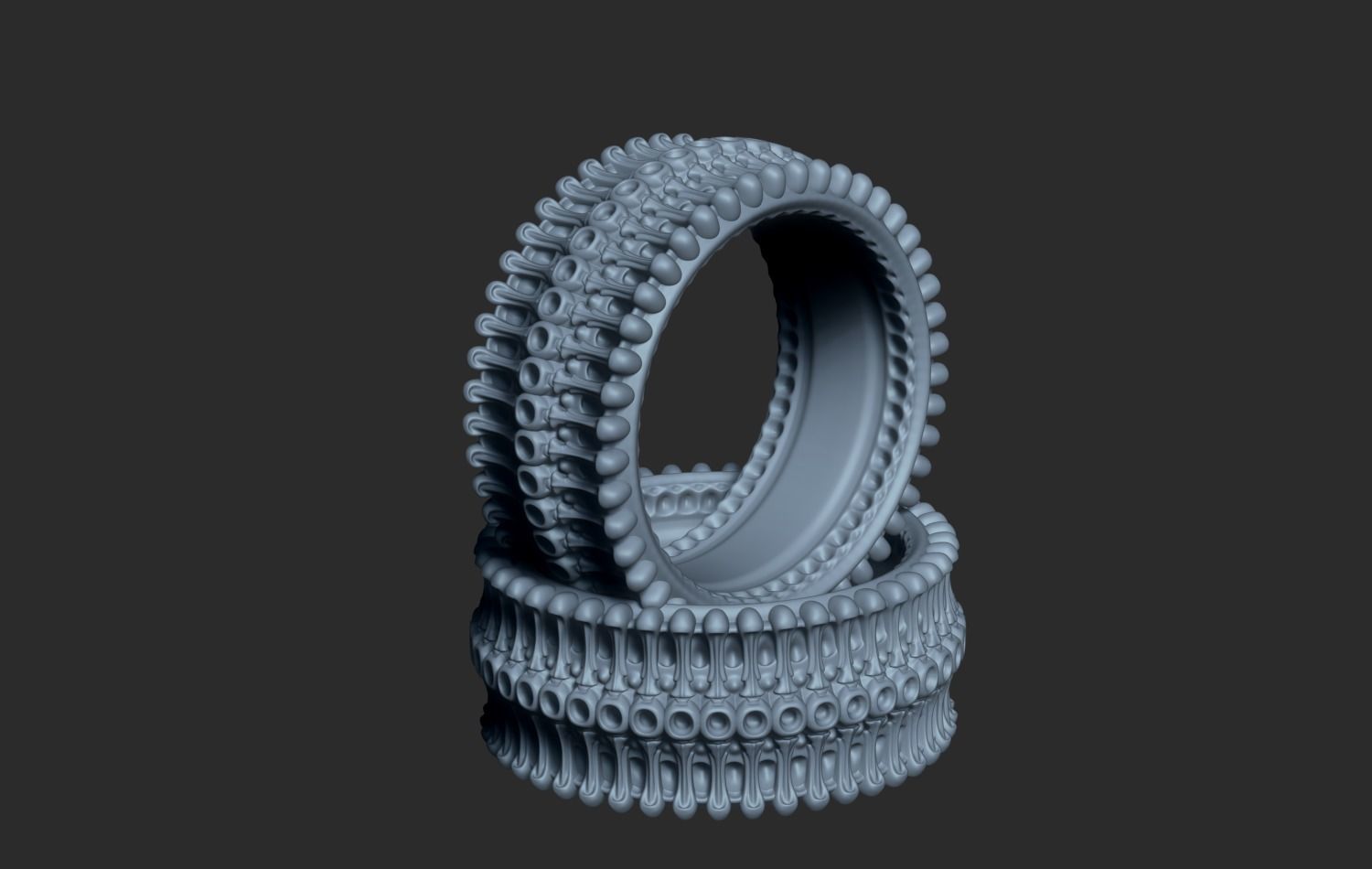 Rimbiomech Ring 3D print model_2