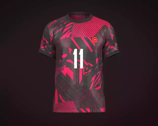 Soccer Football Red and Black color Jersey Player-11