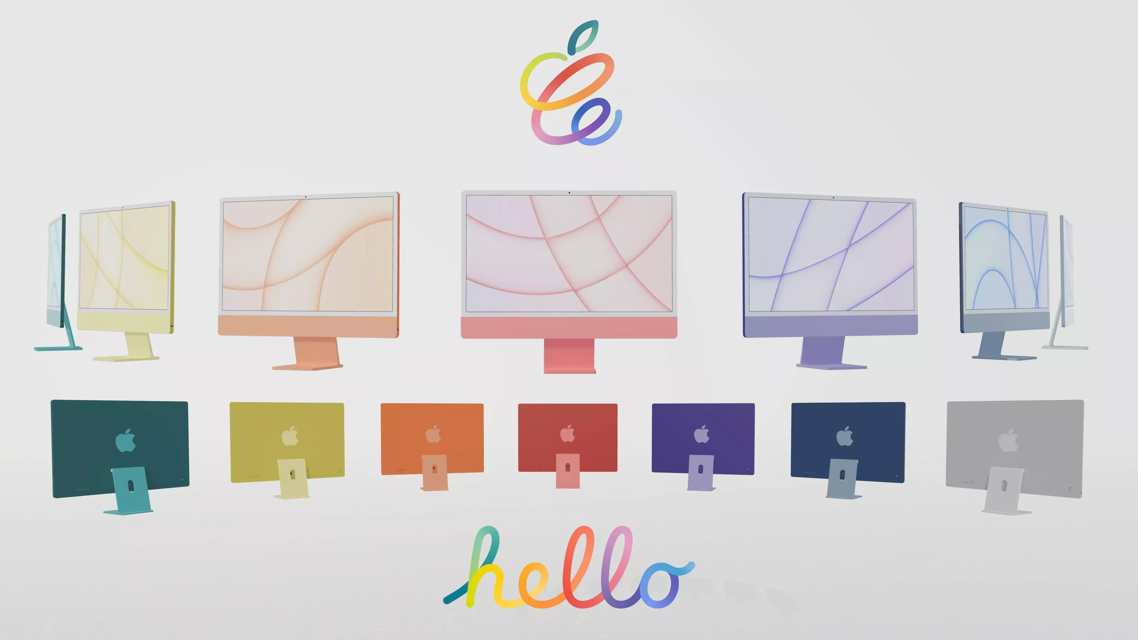 iMac 2021 Free low-poly 3D model