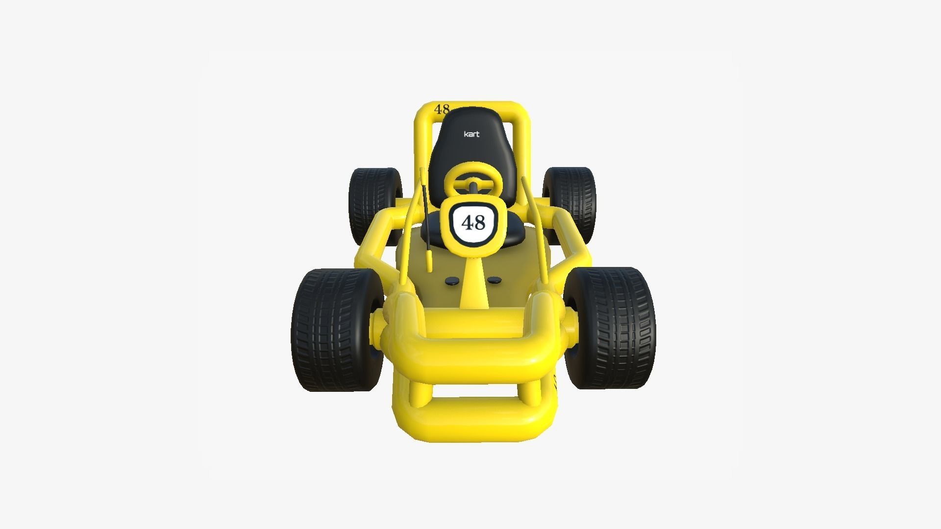 10 Cartoon Karts Yellow Collection - Vehicle Racing Design _71