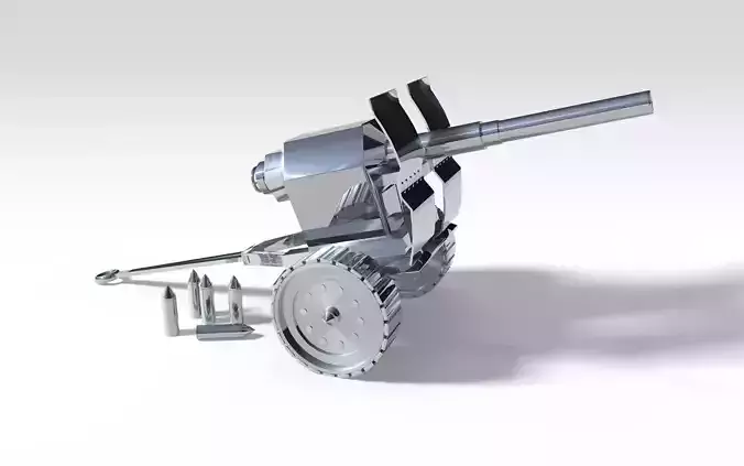 Canon metal cannon 3D model