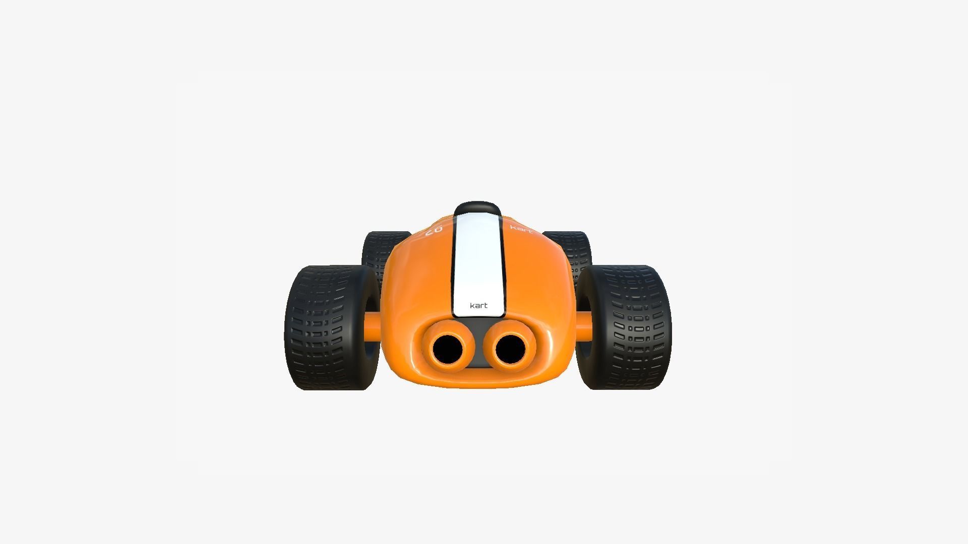 10 Cartoon Karts Orange Collection - Vehicle Racing Design _55