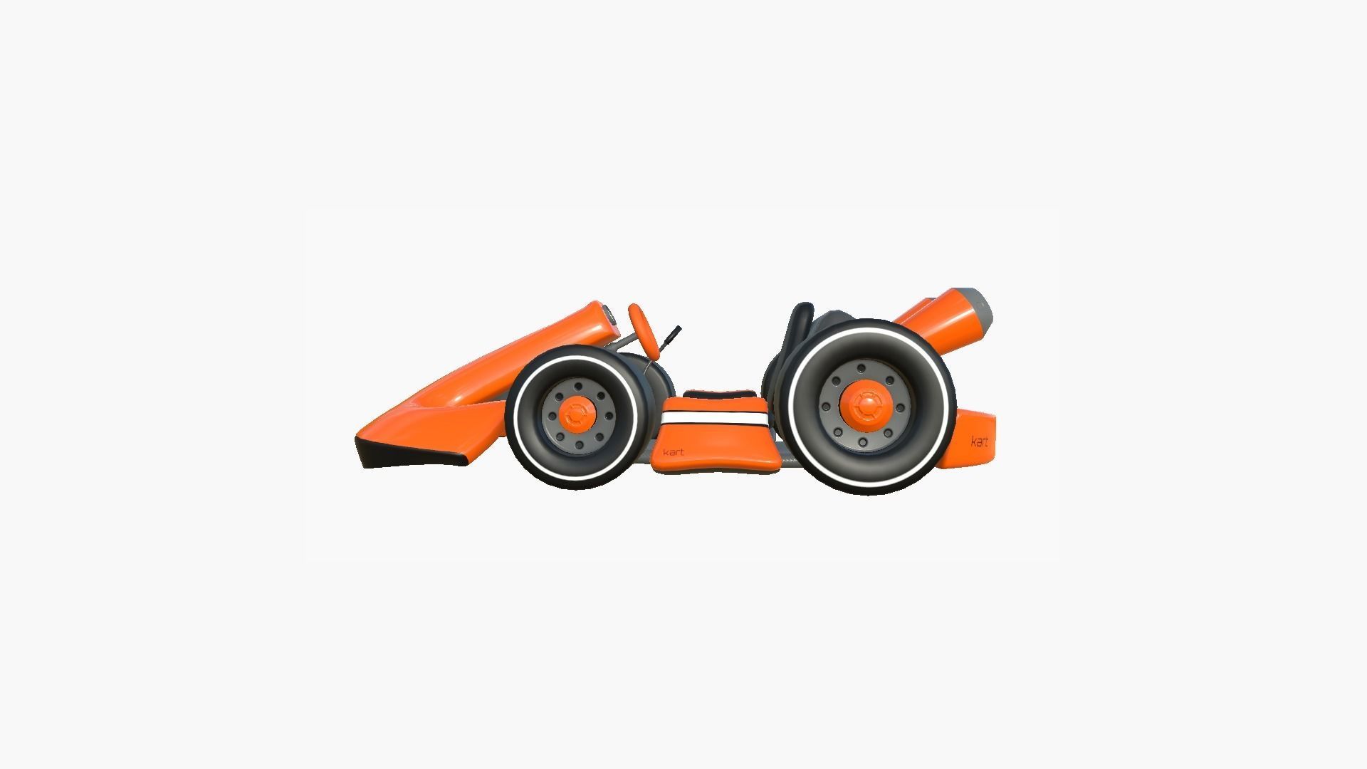 10 Cartoon Karts Orange Collection - Vehicle Racing Design _37