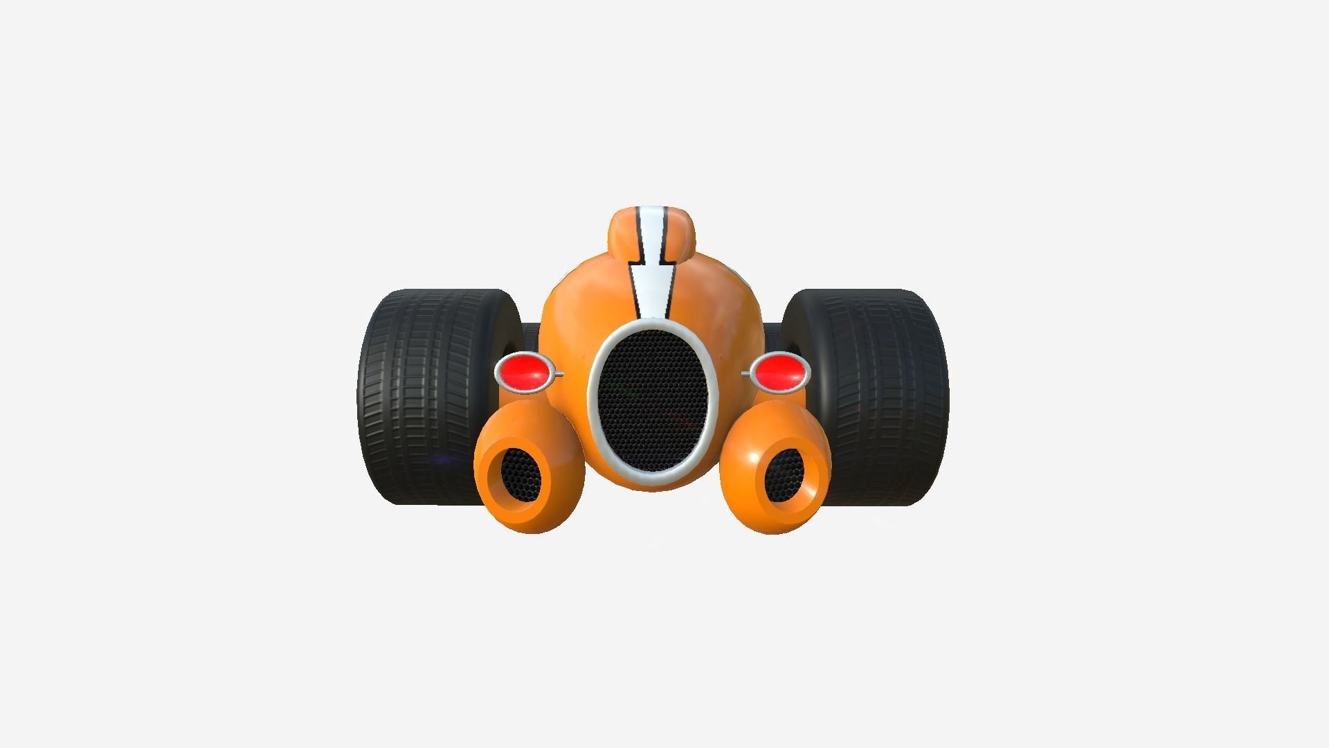 10 Cartoon Karts Orange Collection - Vehicle Racing Design _22