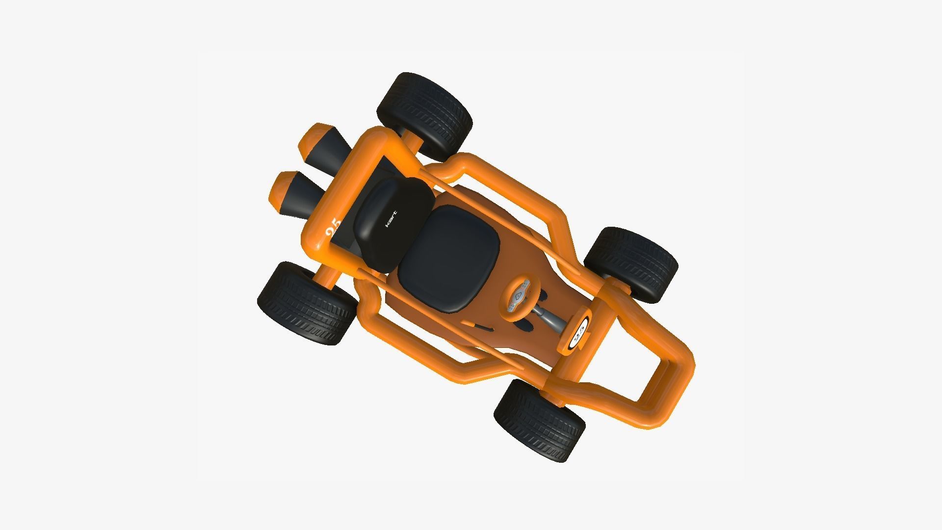 10 Cartoon Karts Orange Collection - Vehicle Racing Design _72