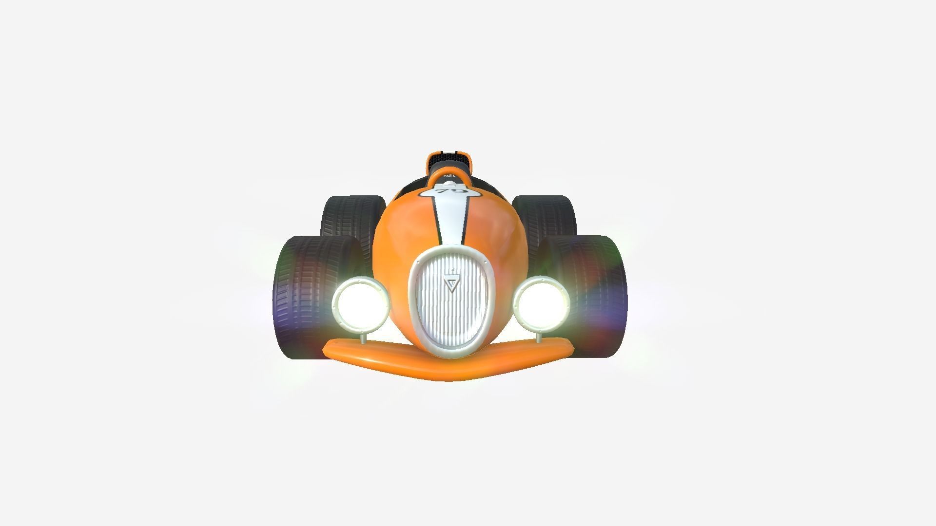 10 Cartoon Karts Orange Collection - Vehicle Racing Design _23