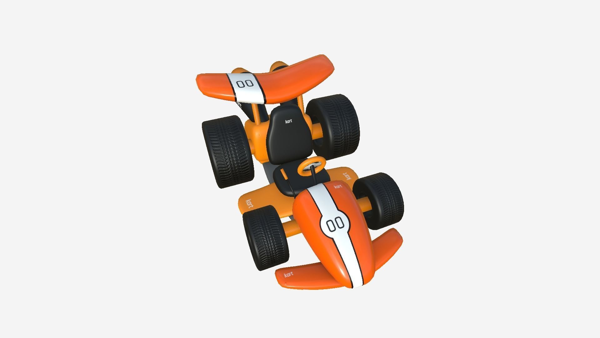 10 Cartoon Karts Orange Collection - Vehicle Racing Design _15