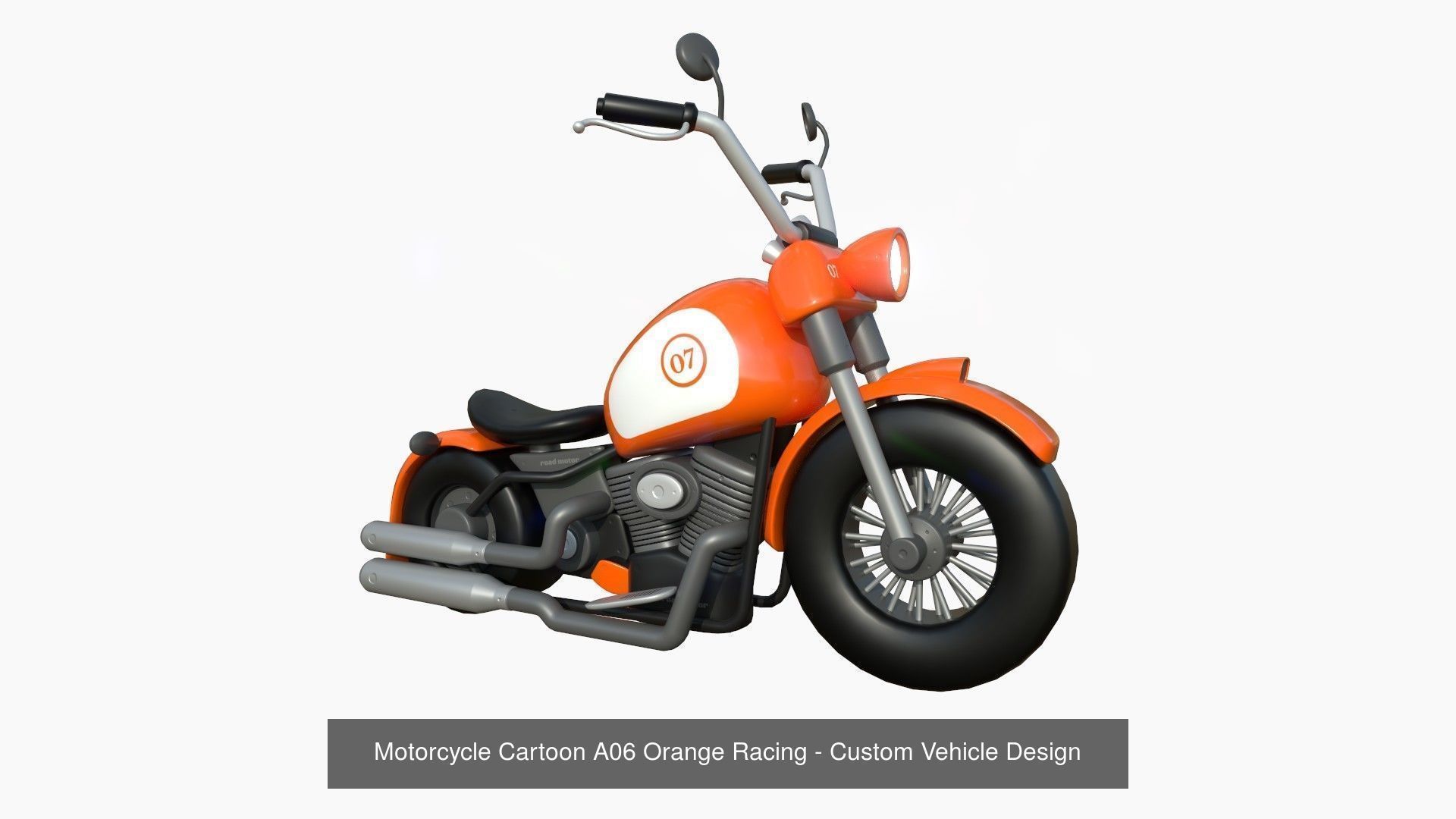 10 Cartoon Karts Orange Collection - Vehicle Racing Design _8