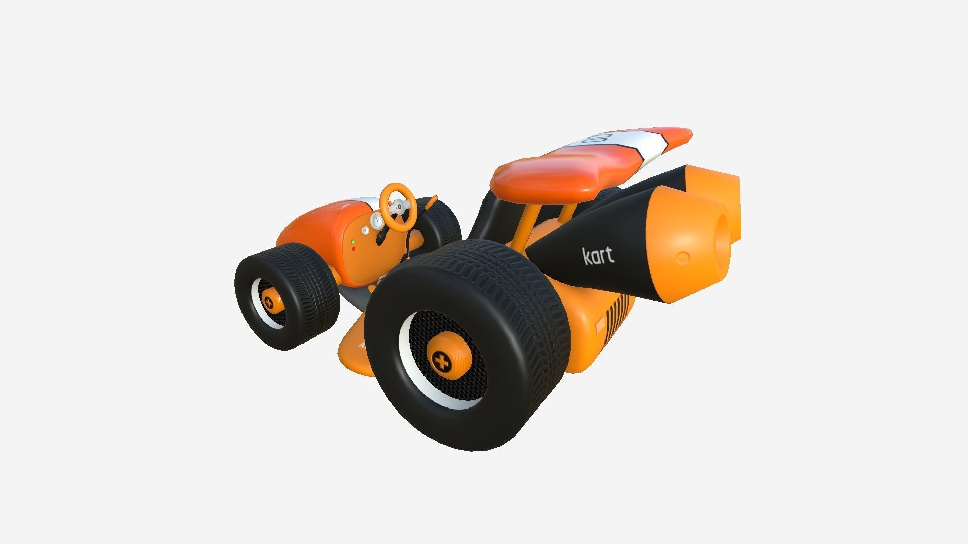 10 Cartoon Karts Orange Collection - Vehicle Racing Design _14