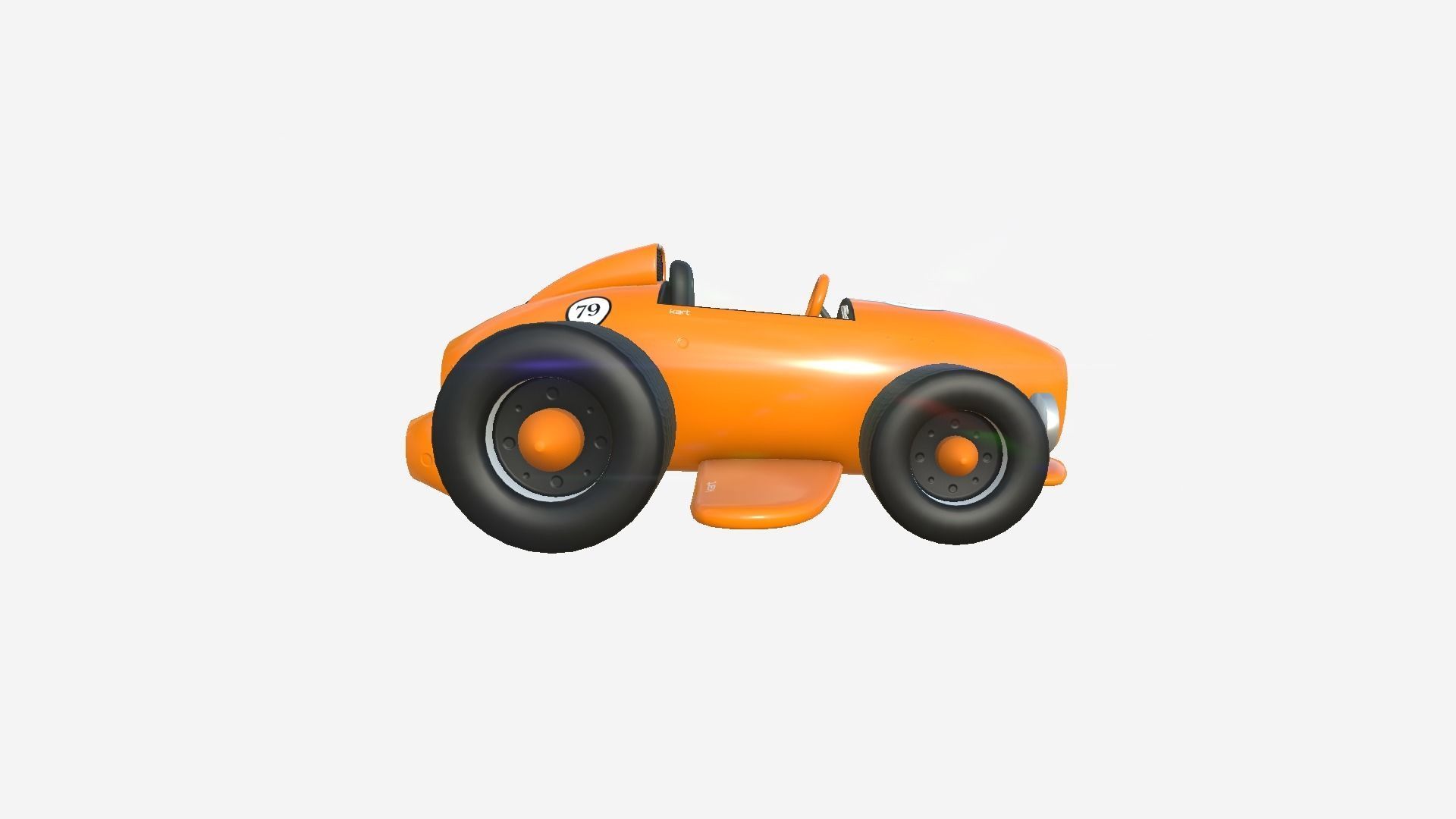 10 Cartoon Karts Orange Collection - Vehicle Racing Design _21