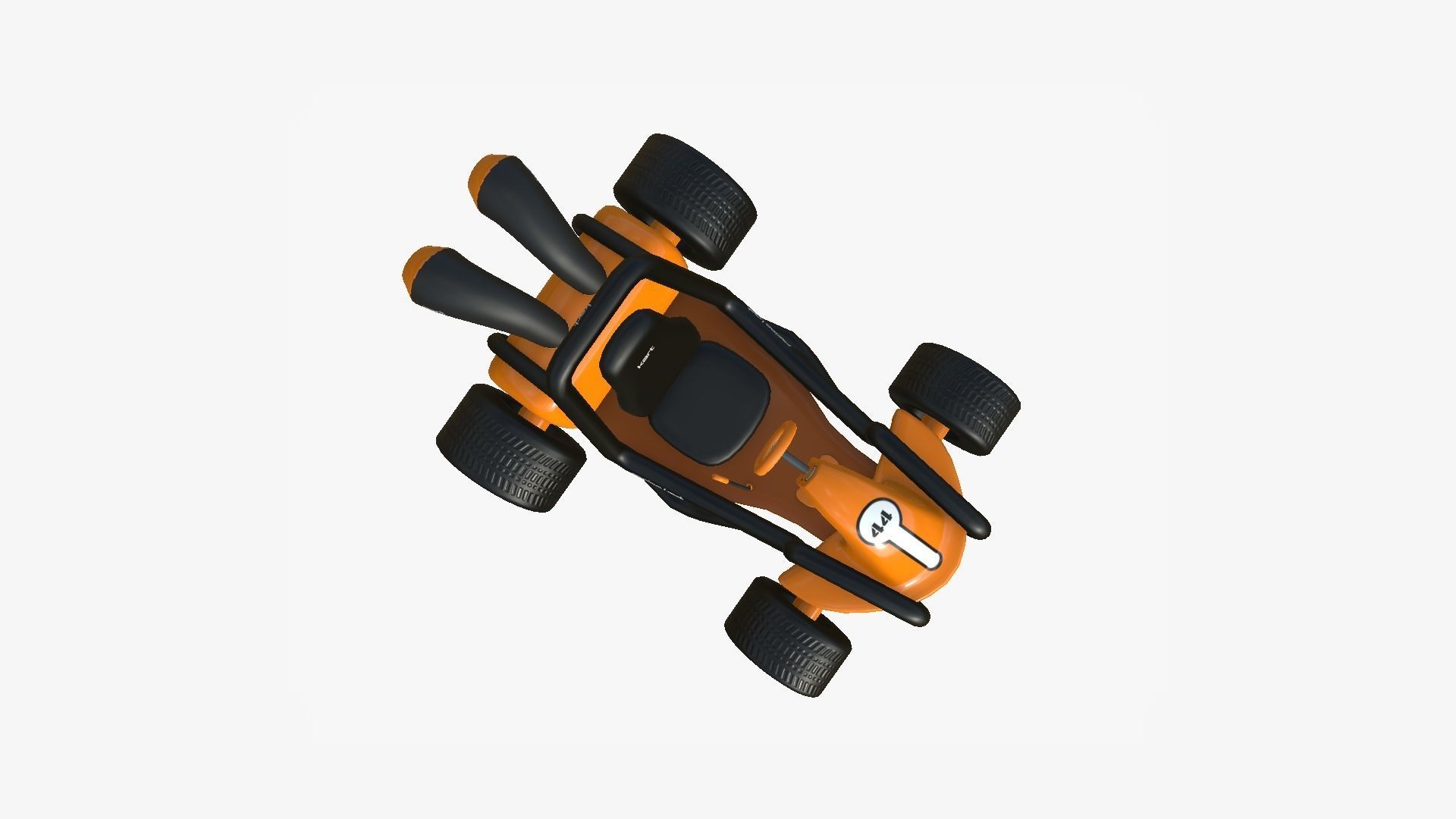 10 Cartoon Karts Orange Collection - Vehicle Racing Design _61