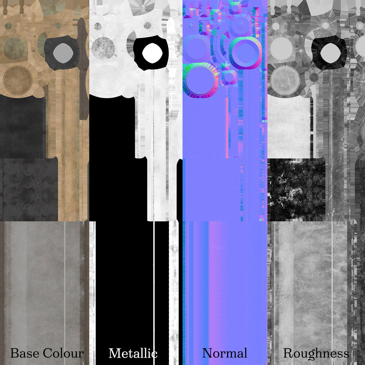 Victorian Table Lamps - PBR Game Ready Low-poly 3D model_17