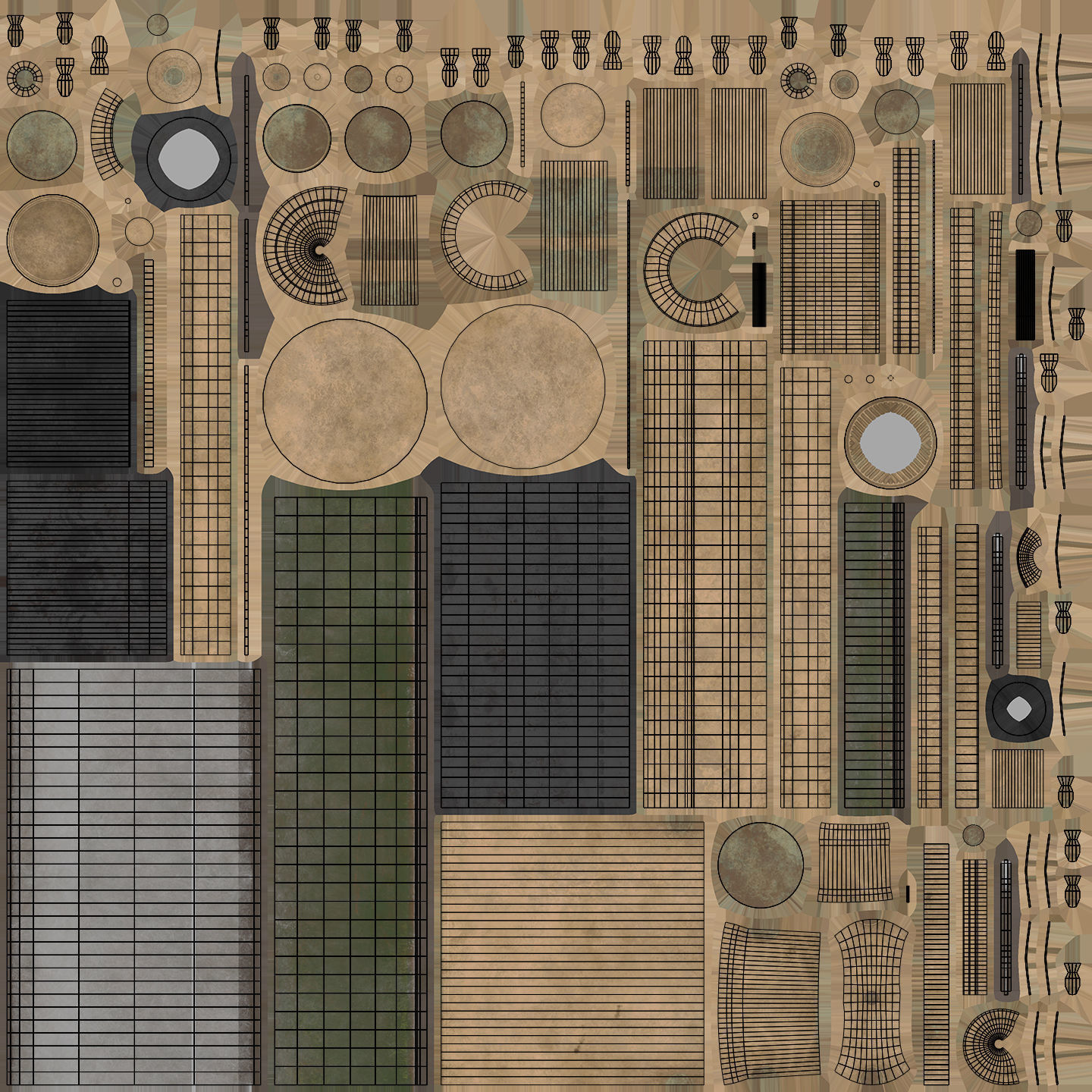 Victorian Table Lamps - PBR Game Ready Low-poly 3D model_16