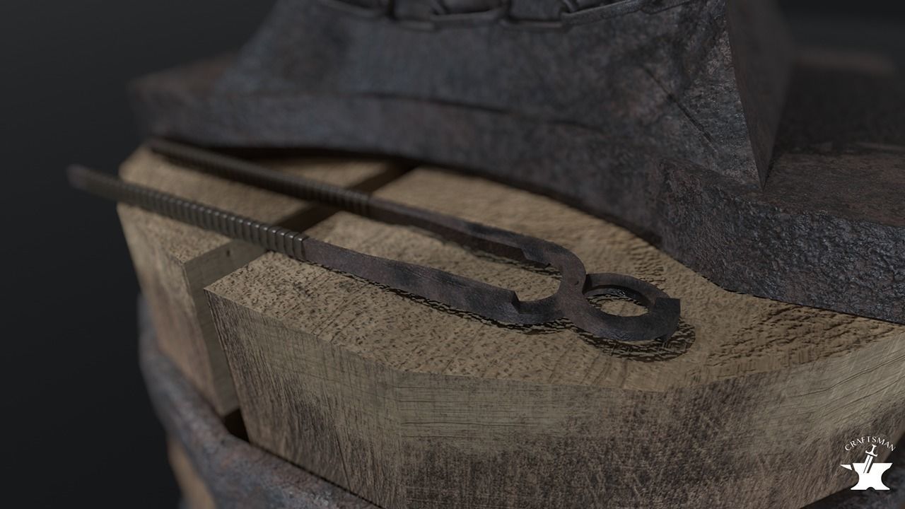 Anvil Forge Pack Low-poly 3D model_6