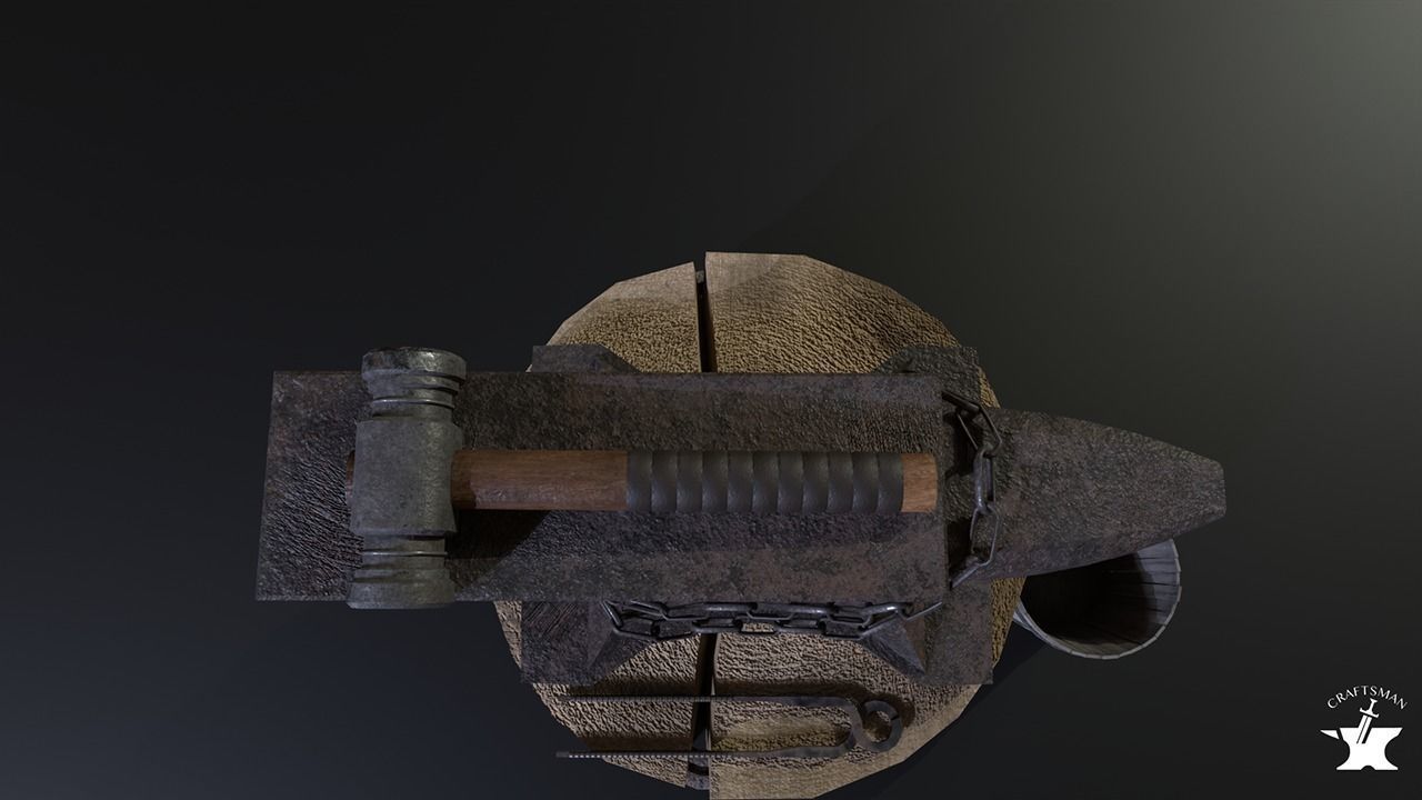 Anvil Forge Pack Low-poly 3D model_10