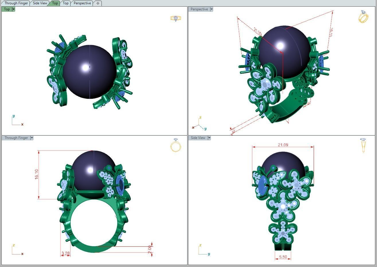 Ring 524 3D print model_4