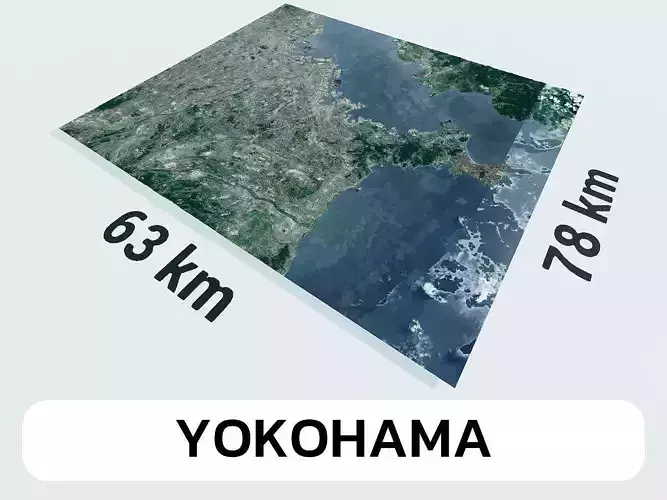 Yokohama Japan City Landscape 3D Model