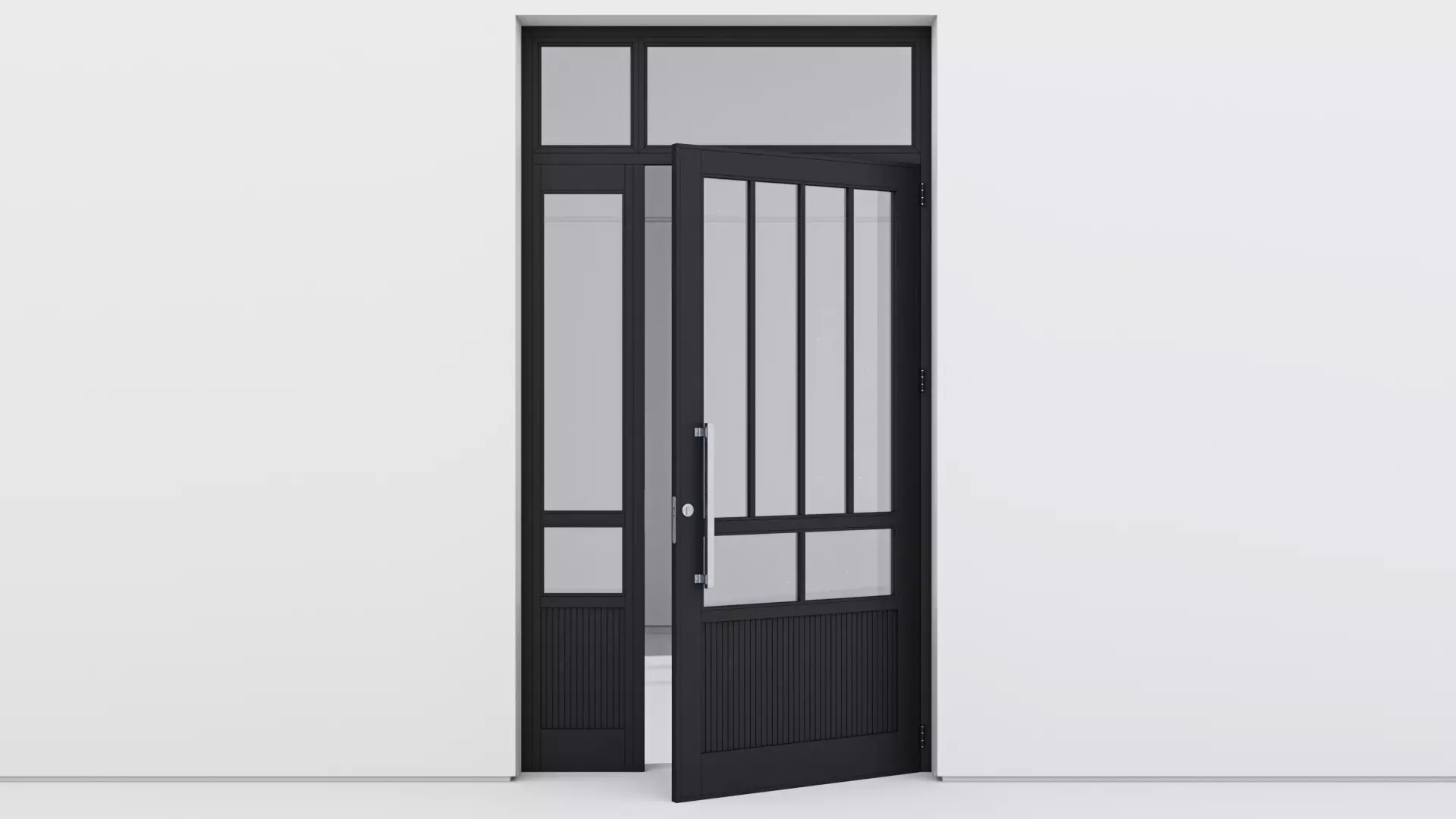 Aluminium door 198 3D model_0