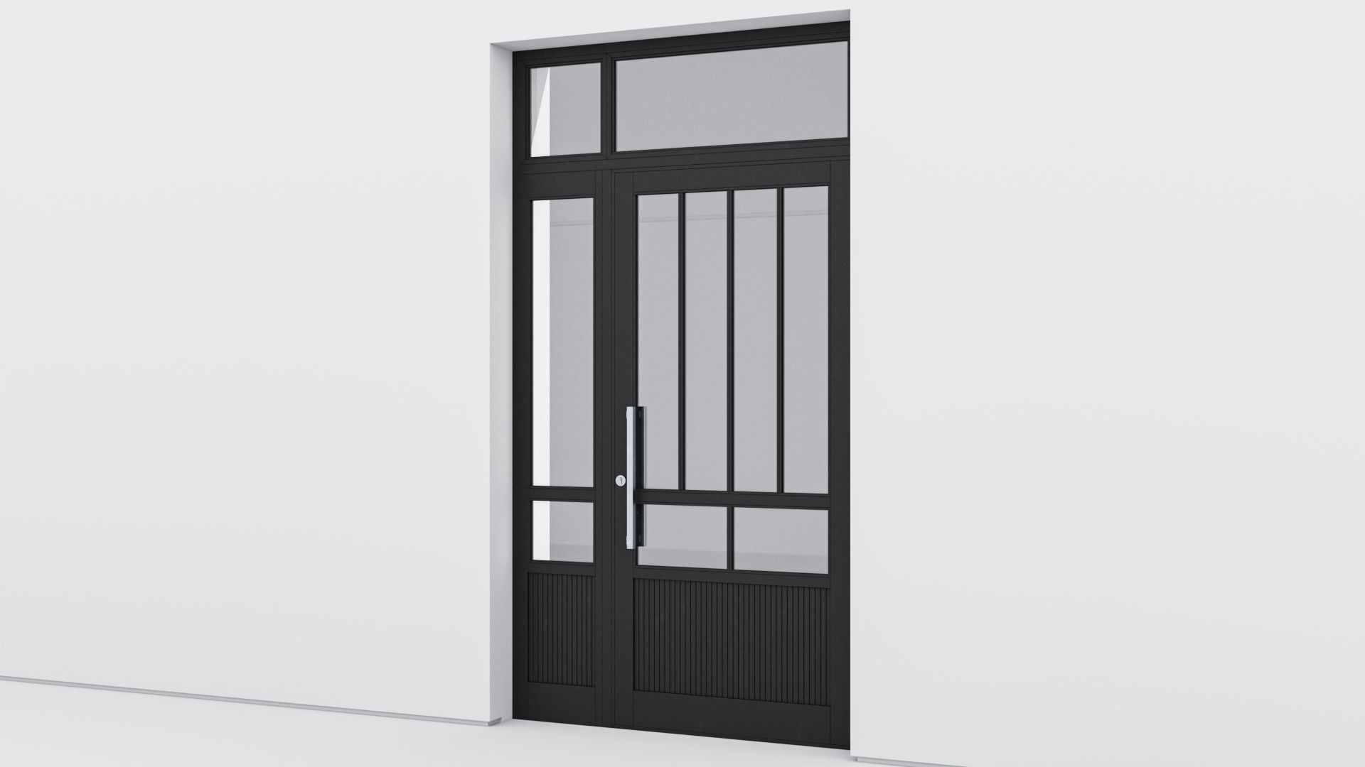 Aluminium door 198 3D model_2