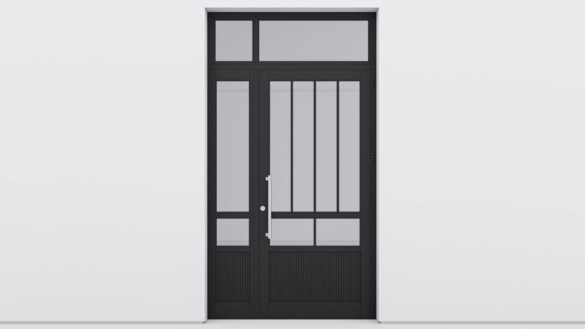 Aluminium door 198 3D model_1