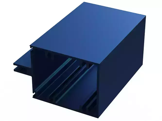 Aluminum Extruded Intermediate Horizontal  Mullions MOD AL-056cw Low-poly 3D model