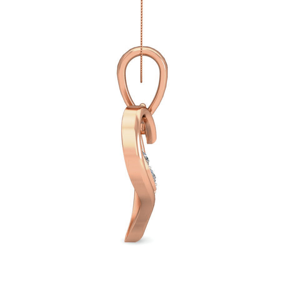 Light wt Heart Diamond Charms Pendant 3dm stl render Detail 3D print model_2