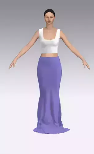 two pieces blouse and fish 