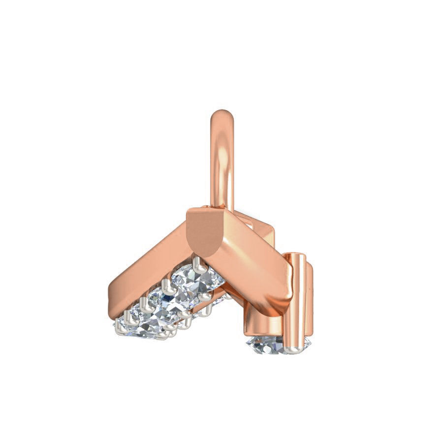Light wt Diamond Charms Pendant 3dm stl render Detail 3D print model_3