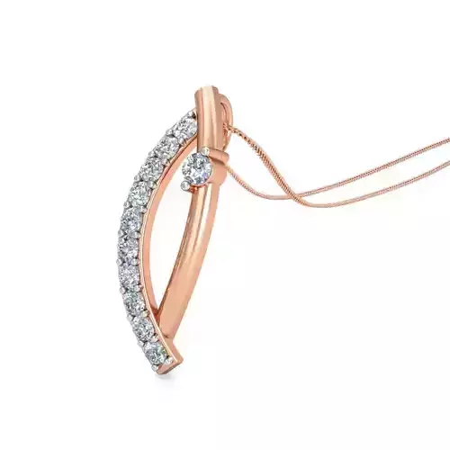 Light wt Diamond Charms Pendant 3dm stl render Detail