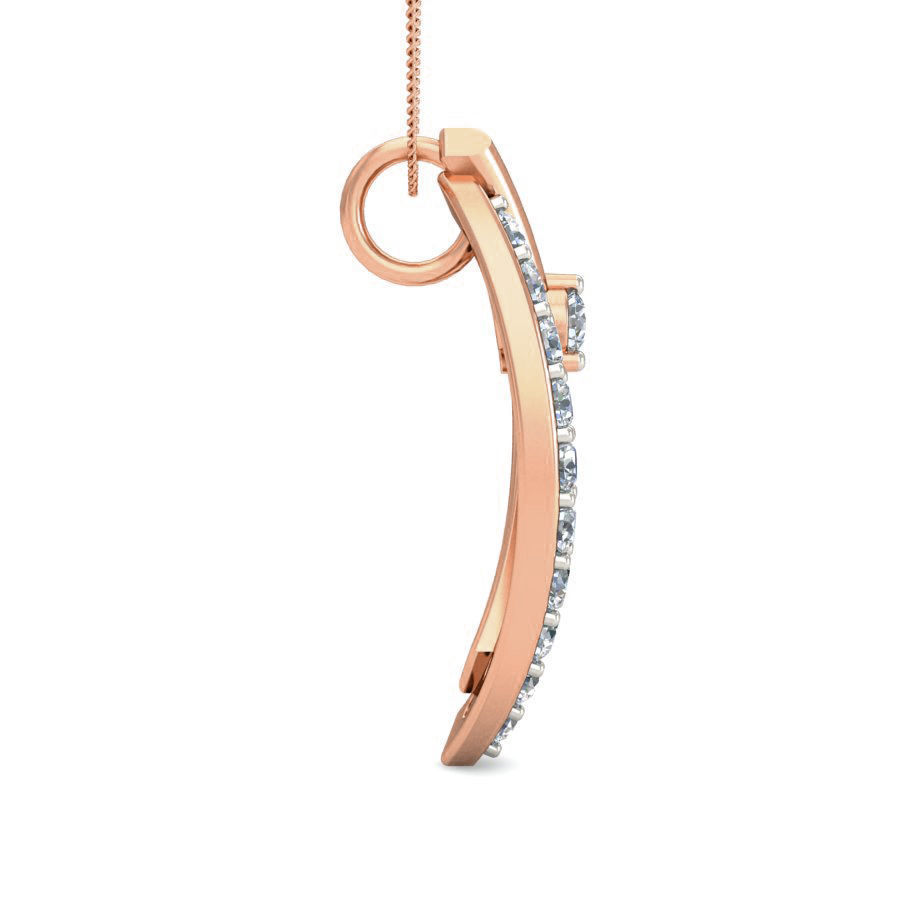 Light wt Diamond Charms Pendant 3dm stl render Detail 3D print model_2