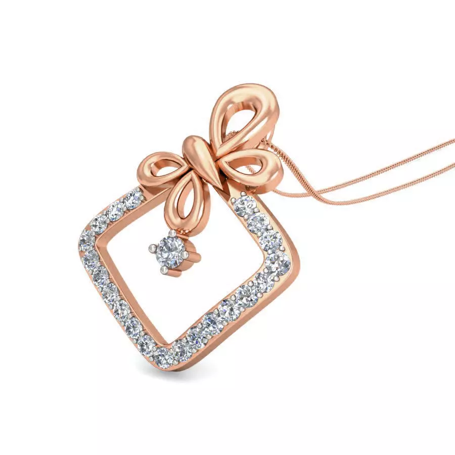 Light wt Diamond Charms Pendant 3dm stl render Detail 3D print model_0