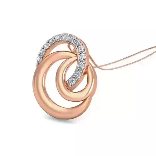 Light wt Diamond Charms Pendant 3dm stl render Detail