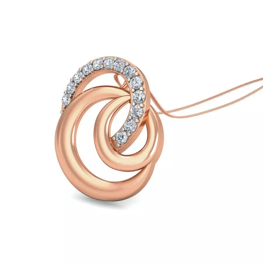 Light wt Diamond Charms Pendant 3dm stl render Detail 3D print model