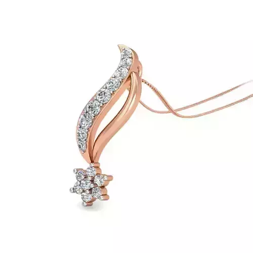 Light wt Diamond Charms Pendant 3dm stl render Detail