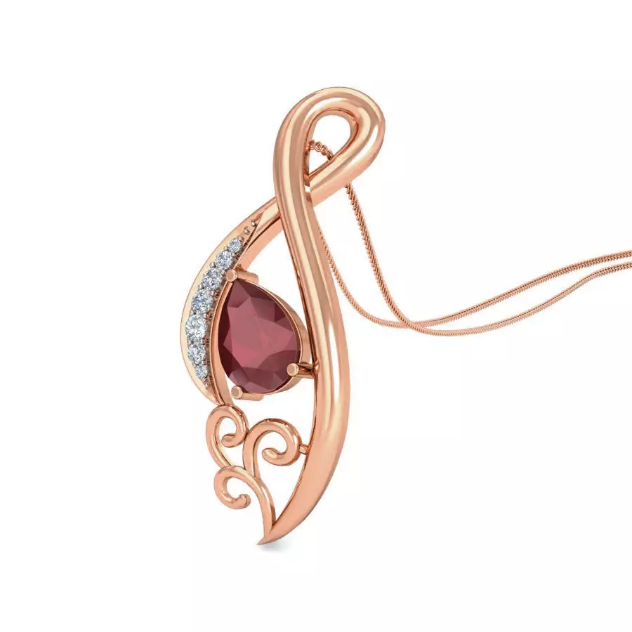 Light wt Diamond Charms Pendant 3dm stl render Detail 3D print model