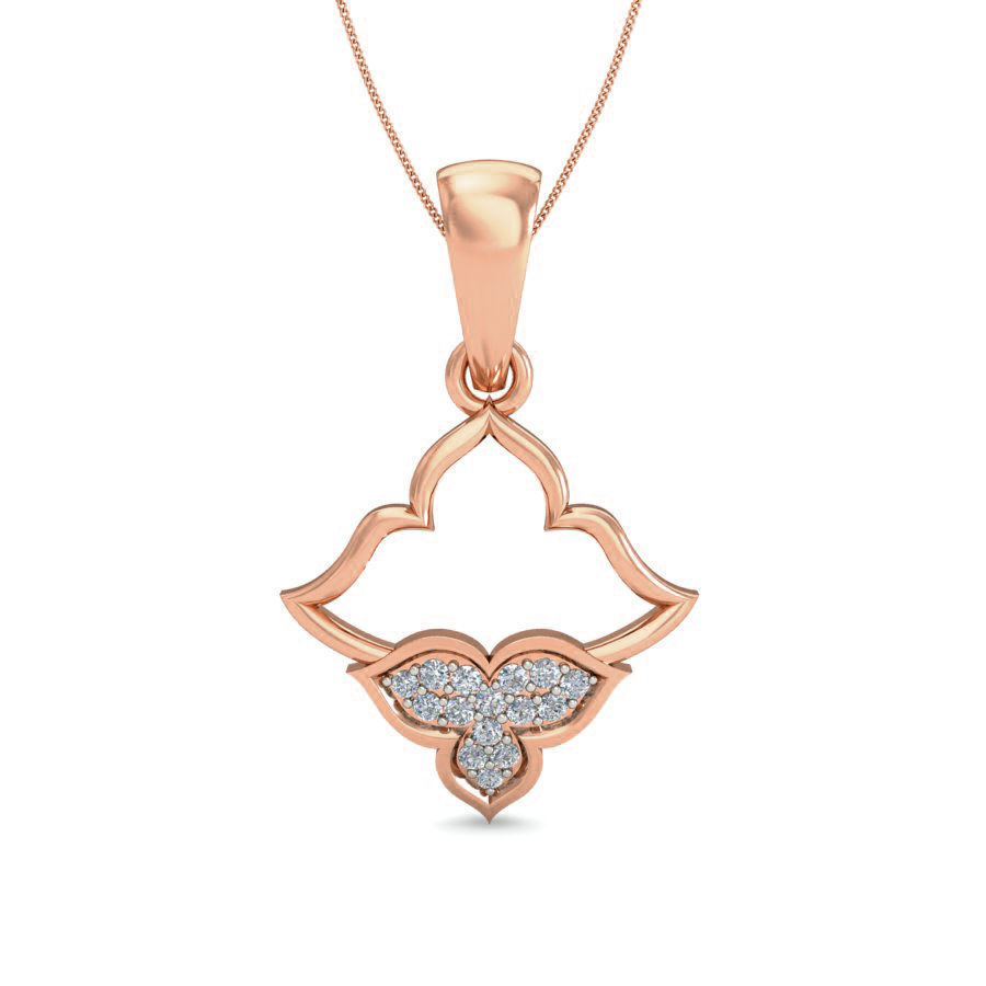 Light wt Diamond Charms Pendant 3dm stl render Detail 3D print model_1