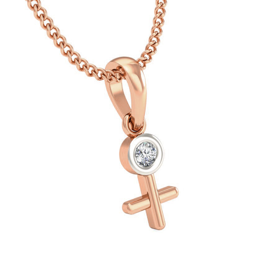 Light wt Diamond Charms Pendant 3dm stl render Detail 3D print model_6