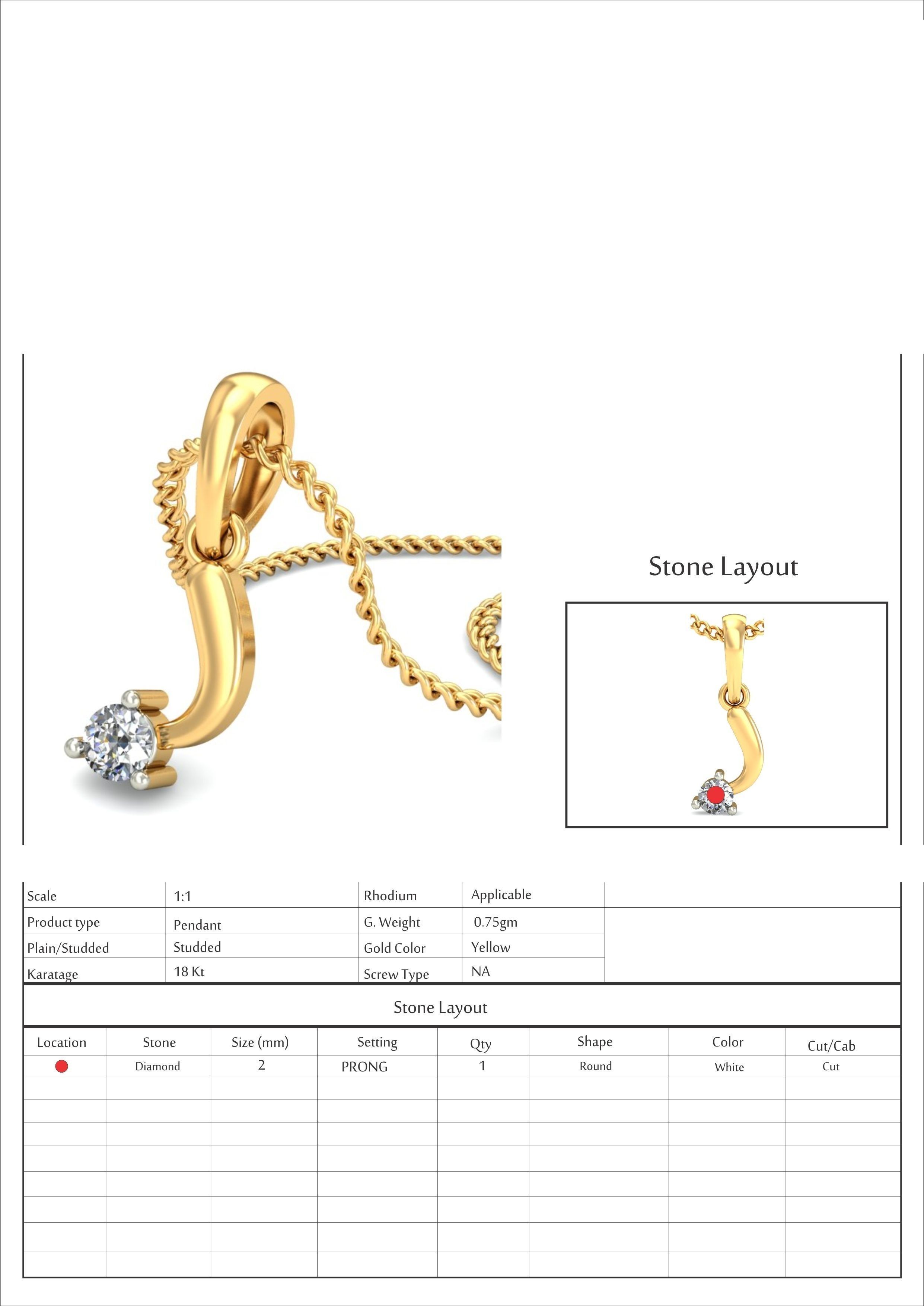 Light wt Diamond Charms Pendant 3dm stl render Detail 3D print model_10