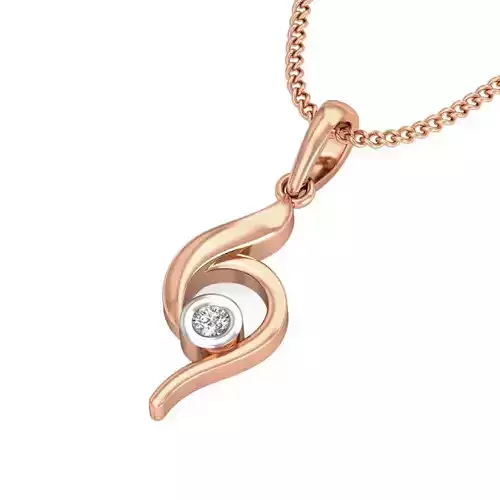 Light wt Diamond Charms Pendant 3dm stl render Detail